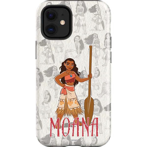 Disney Princess Moana Pattern iPhone 12 Mini Impact Case