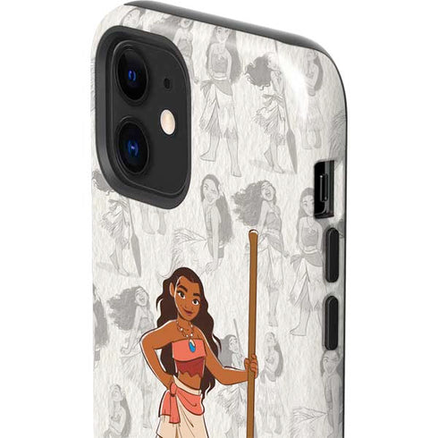 Disney Princess Moana Pattern iPhone 12 Mini Impact Case