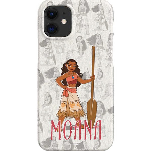 Disney Princess Moana Pattern iPhone 12 Mini Lite Case