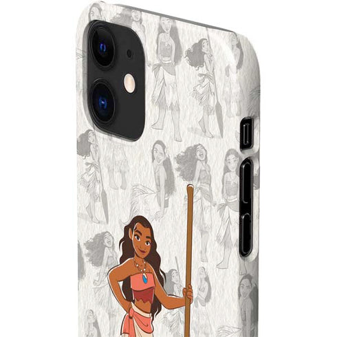 Disney Princess Moana Pattern iPhone 12 Mini Lite Case