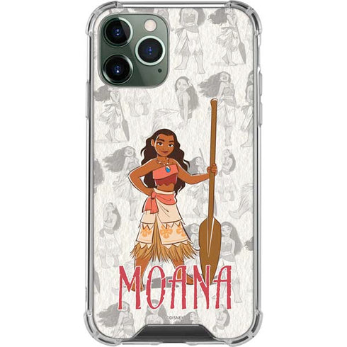 Disney Princess Moana Pattern iPhone 12 Pro Clear Case