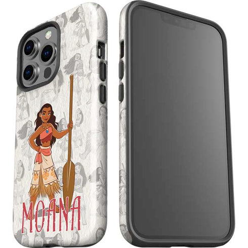 Disney Princess Moana Pattern iPhone 13 Pro Impact Case