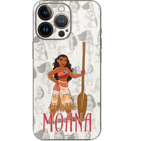 Disney Princess Moana Pattern iPhone 13 Pro Skin