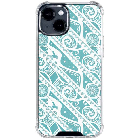 Disney Princess Moana Pattern iPhone 14 Clear Case
