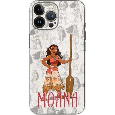 Disney Princess Moana Pattern iPhone 14 Pro Max Skin