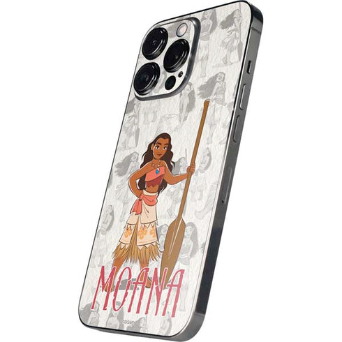 Disney Princess Moana Pattern iPhone 14 Pro Skin