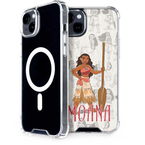 Disney Princess Moana Pattern iPhone 15 Plus MagSafe Case