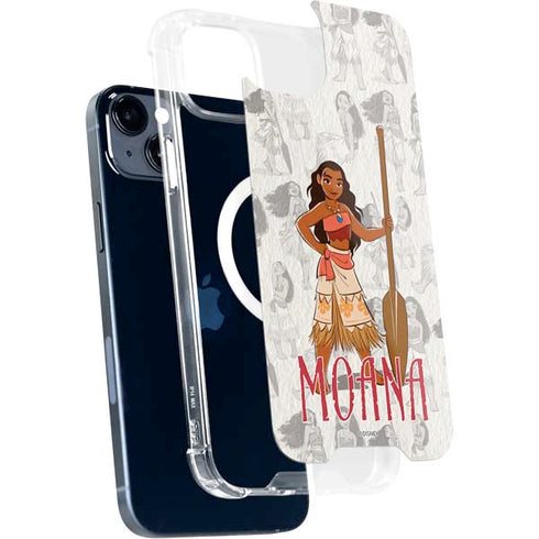 Disney Princess Moana Pattern iPhone 15 Plus MagSafe Case