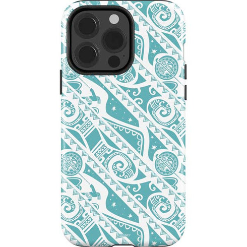 Disney Princess Moana Pattern iPhone 15 Pro Impact Case