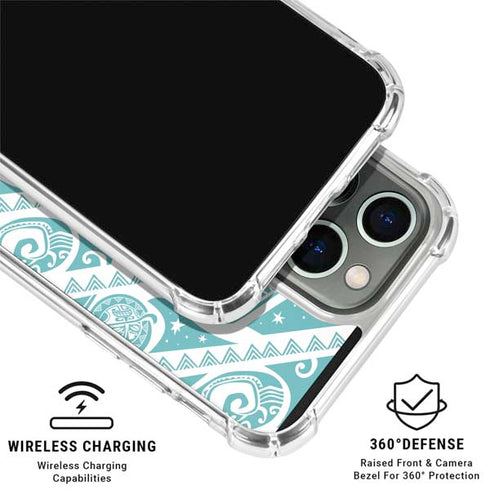 Disney Princess Moana Pattern iPhone 15 Pro Max Clear Case
