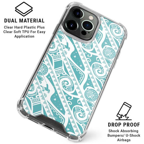 Disney Princess Moana Pattern iPhone 15 Pro Max Clear Case