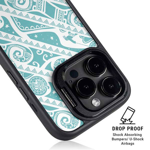 Disney Princess Moana Pattern iPhone 15 Pro Max Kickstand Case