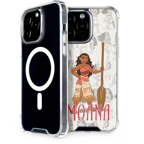 Disney Princess Moana Pattern iPhone 15 Pro Max MagSafe Case