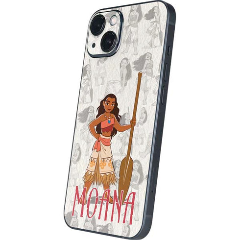 Disney Princess Moana Pattern iPhone 15 Skin