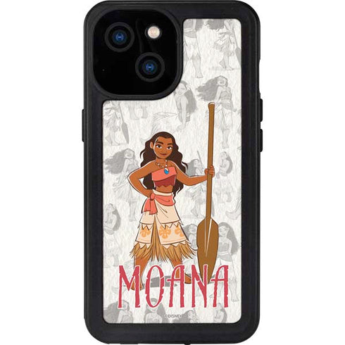 Disney Princess Moana Pattern iPhone 15 Waterproof Case