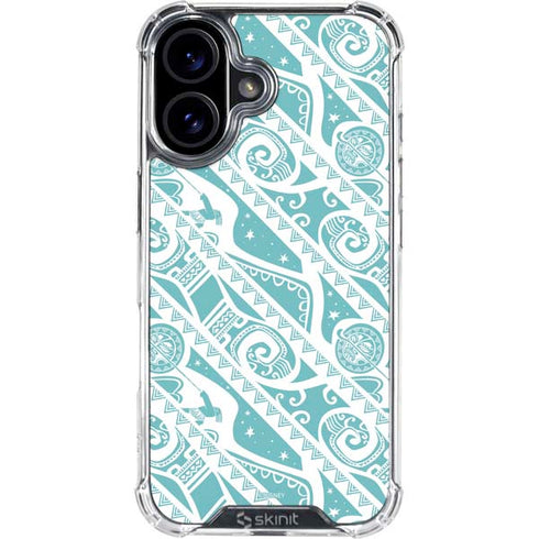Disney Princess Moana Pattern iPhone 16 Clear Case