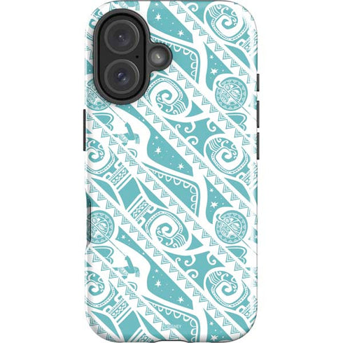 Disney Princess Moana Pattern iPhone 16 Impact Case