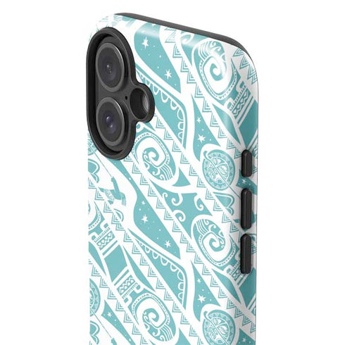 Disney Princess Moana Pattern iPhone 16 Impact Case