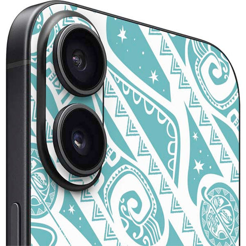 Disney Princess Moana Pattern iPhone 16 Plus Skin