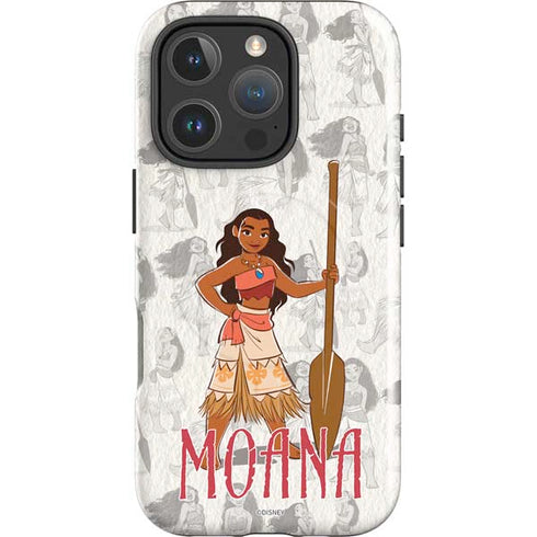 Disney Princess Moana Pattern iPhone 16 Pro Magsafe Impact Case