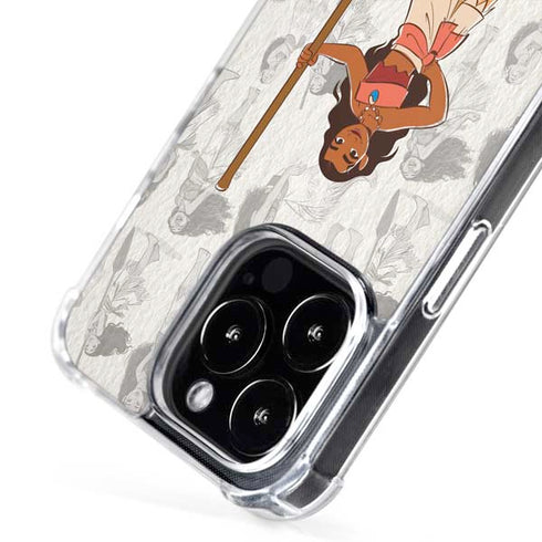 Disney Princess Moana Pattern iPhone 16 Pro Max MagSafe Case