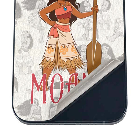 Disney Princess Moana Pattern iPhone 16 Skin