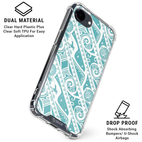 Disney Princess Moana Pattern iPhone 16e Clear Case