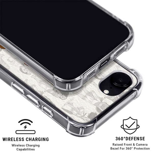 Disney Princess Moana Pattern iPhone 16e Clear Case