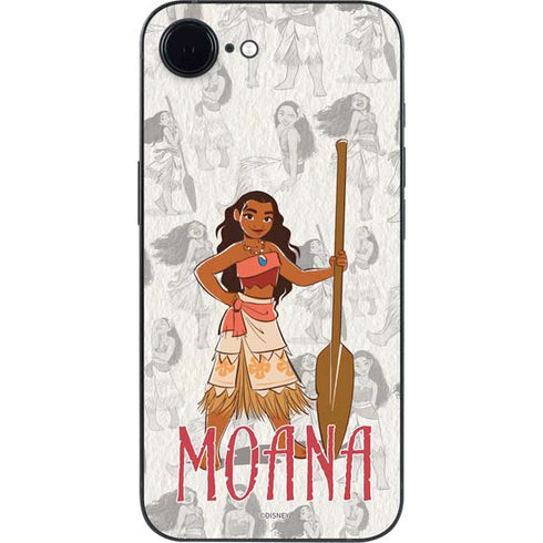 Disney Princess Moana Pattern iPhone 16e Skin
