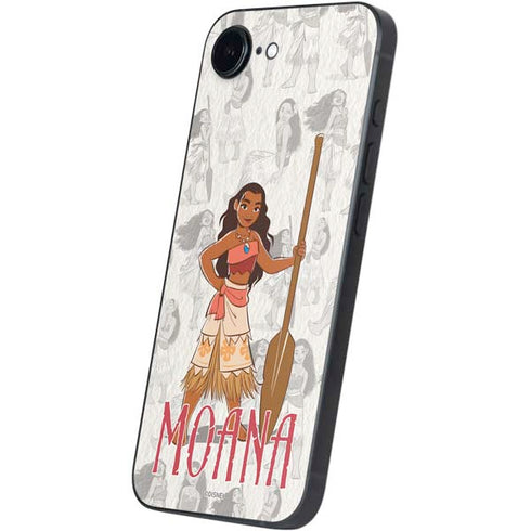 Disney Princess Moana Pattern iPhone 16e Skin