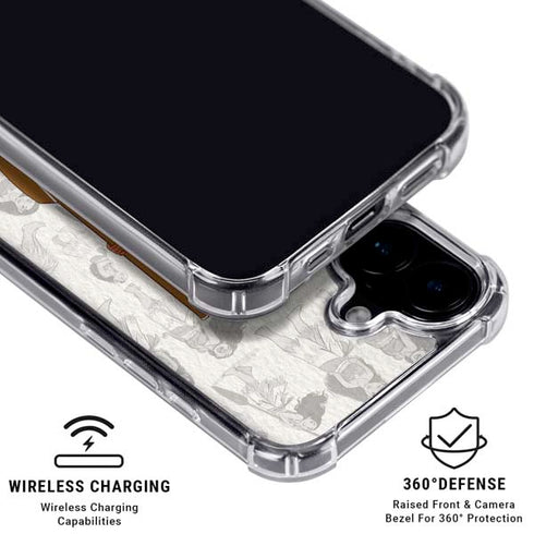Disney Princess Moana Pattern iPhone 17 Clear Case