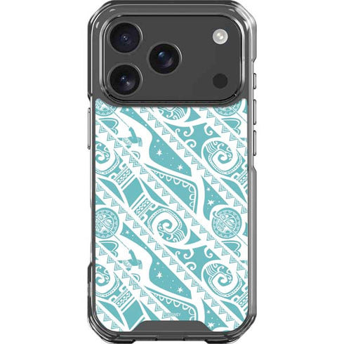 Disney Princess Moana Pattern iPhone 18 Pro Clear Case
