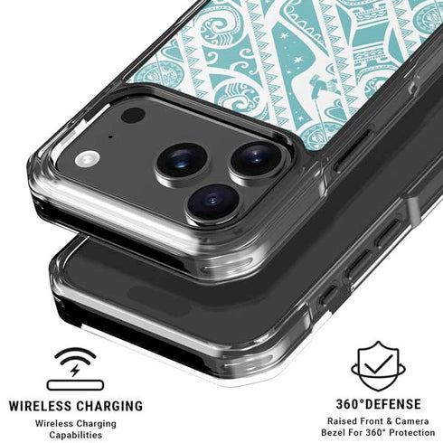 Disney Princess Moana Pattern iPhone 18 Pro Clear Case
