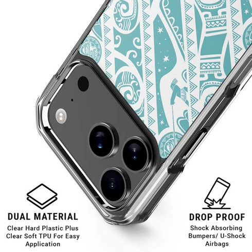 Disney Princess Moana Pattern iPhone 18 Pro Clear Case