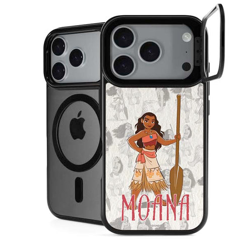 Disney Princess Moana Pattern iPhone 18 Pro Max Kickstand Case