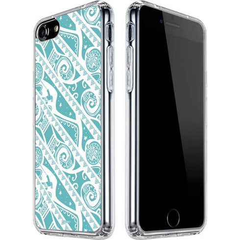 Disney Princess Moana Pattern iPhone SE (2nd & 3rd Gen) Clear Case