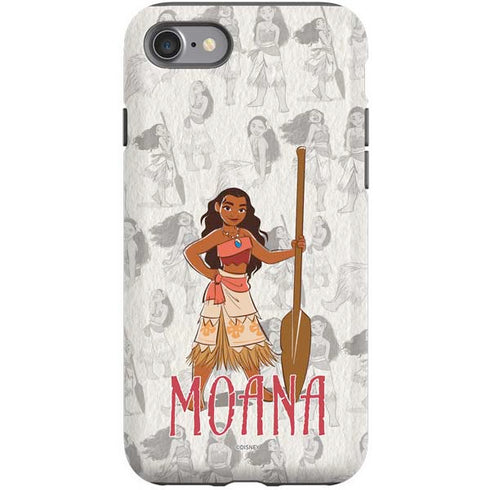 Disney Princess Moana Pattern iPhone SE (2nd & 3rd Gen) Pro Case