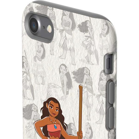 Disney Princess Moana Pattern iPhone SE (2nd & 3rd Gen) Pro Case