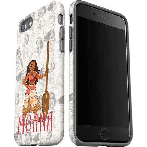 Disney Princess Moana Pattern iPhone SE (2nd & 3rd Gen) Pro Case