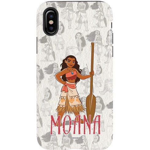 Disney Princess Moana Pattern iPhone X Pro Case