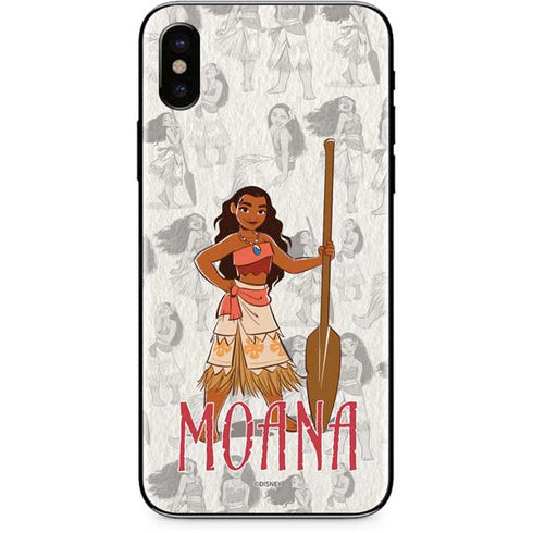 Disney Princess Moana Pattern iPhone X Skin