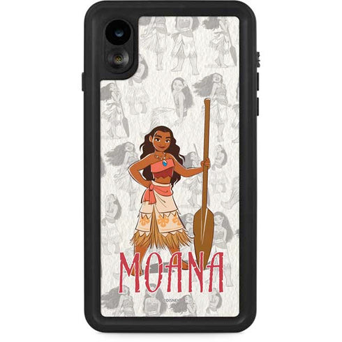Disney Princess Moana Pattern iPhone XR Waterproof Case