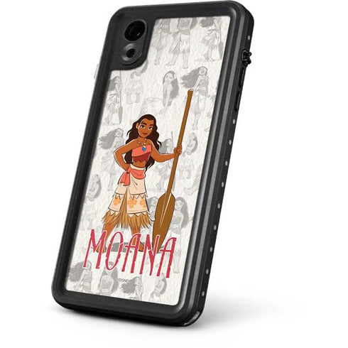 Disney Princess Moana Pattern iPhone XR Waterproof Case