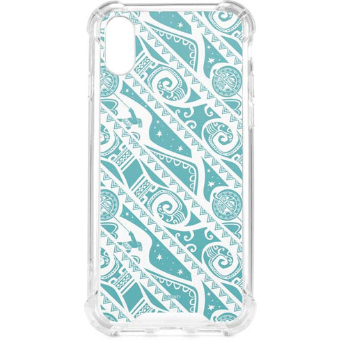 Disney Princess Moana Pattern iPhone XS Clear Case