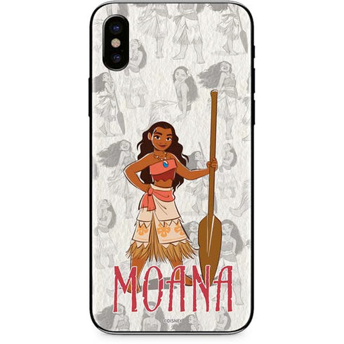 Disney Princess Moana Pattern iPhone XS Skin
