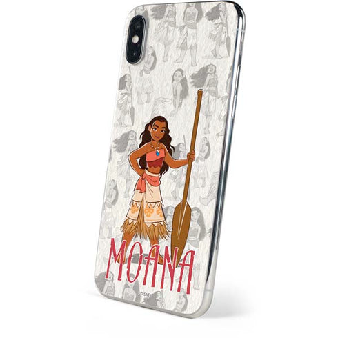 Disney Princess Moana Pattern iPhone XS Skin