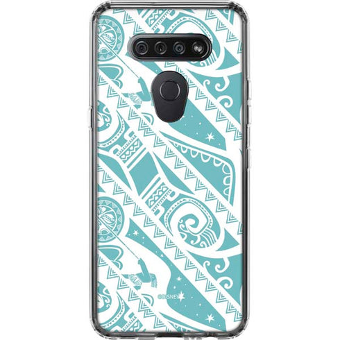 Disney Princess Moana Pattern LG K51/Q51 Clear Case