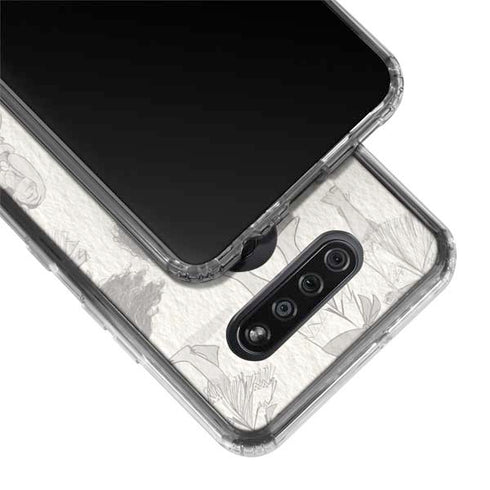 Disney Princess Moana Pattern LG K51/Q51 Clear Case