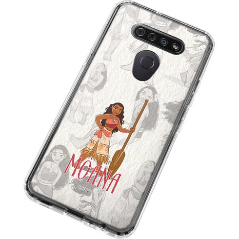 Disney Princess Moana Pattern LG K51/Q51 Clear Case