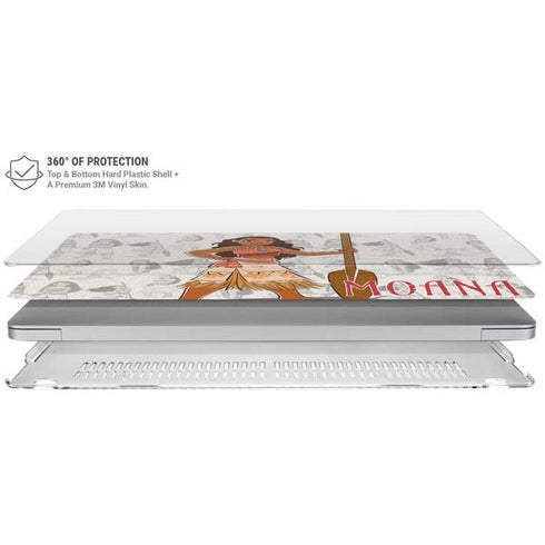 Disney Princess Moana Pattern MacBook Air 15in (2023-2025) Case plus Skin